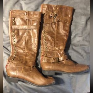 Tall brown boots